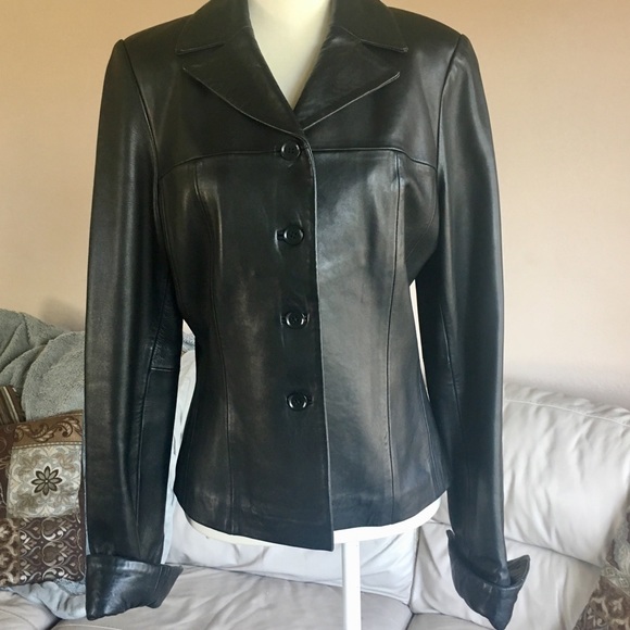 Gorgeous CACHE Lambskin Leather Jacket - Picture 8 of 8